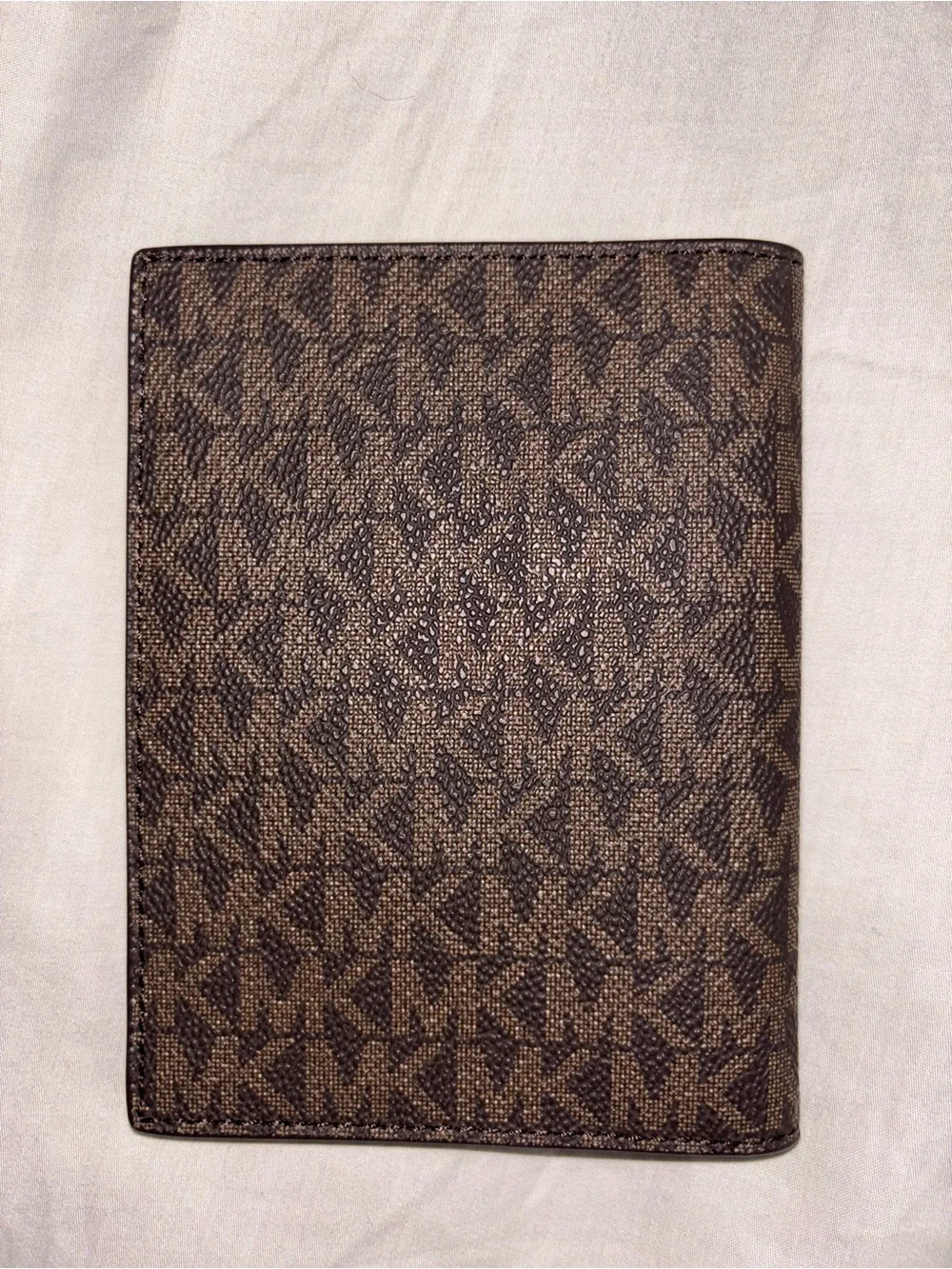 Michael Kors Brown Signature Passport Holder